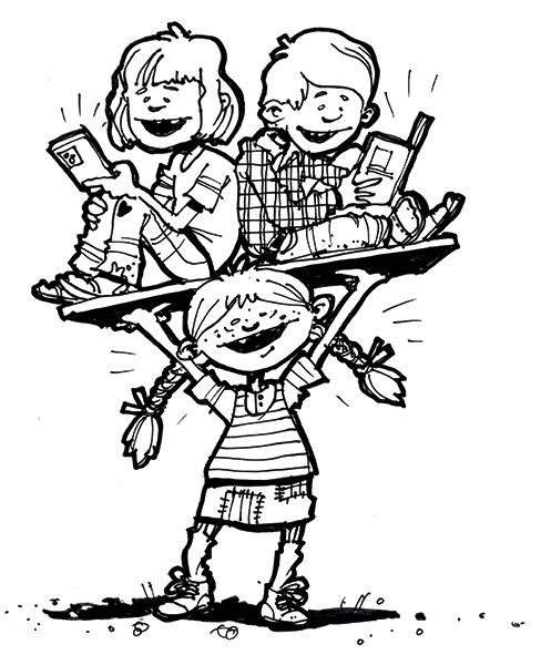 Grafik til artikel om Pippi, fagportaler og læremidler